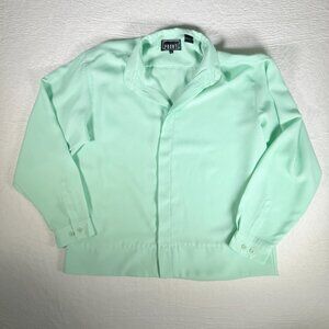 Pronti Collection by Phita Button down Shirt Men's L Green Color